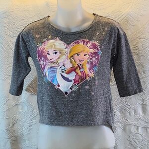 4/$30 Disney Gray Frozen Graphic Tee Size M